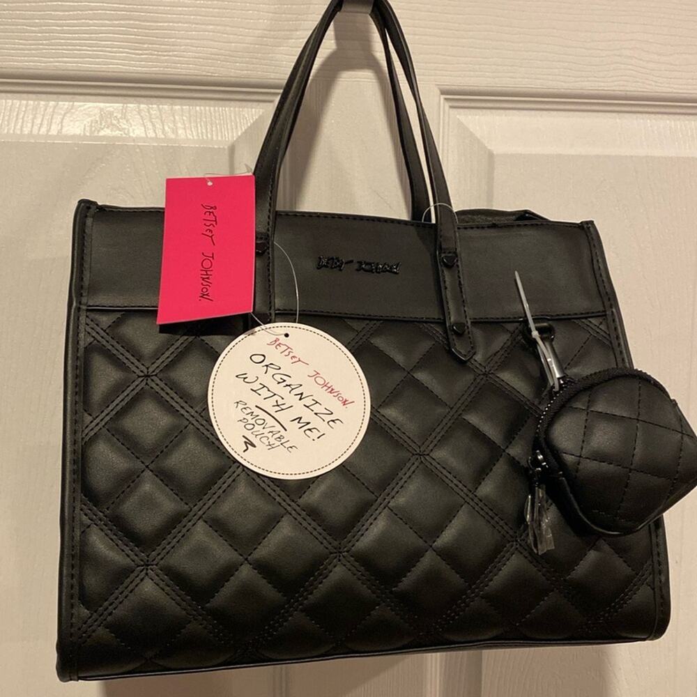 BNWT BETSEY JOHNSON NEW XoBecca Halloween Black Satchel Bag